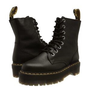 Dr. Martens Womens Leather Platform Boots